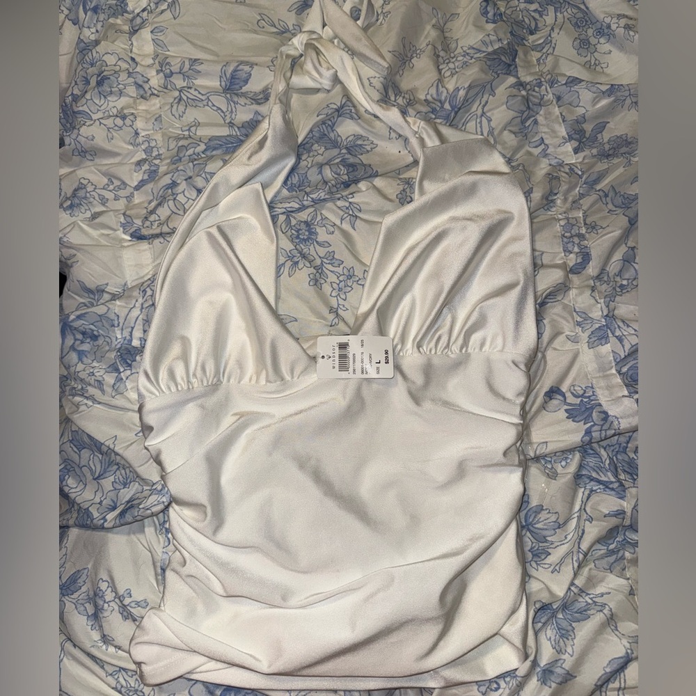 Windsor White Halter Top